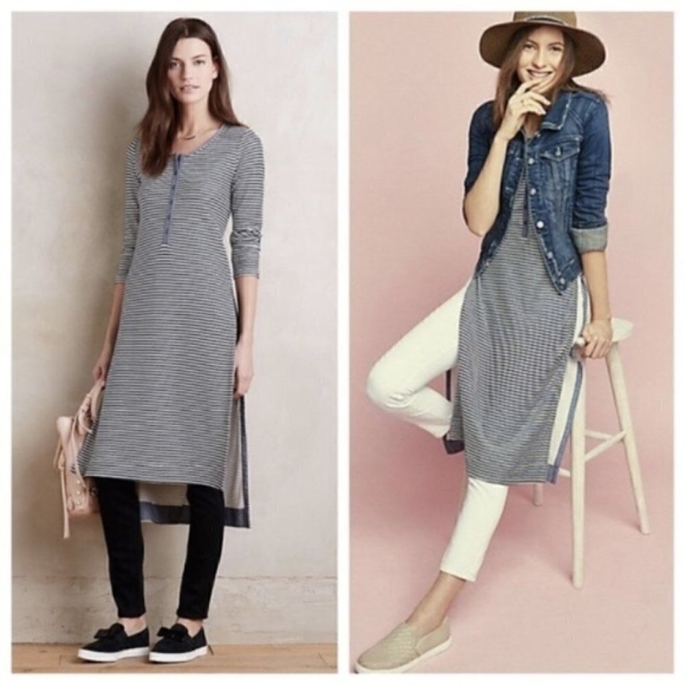 Anthropologie Postmark henley dress, sz XS